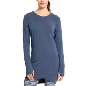 Athleta‎ Criss Cross Sweatshirt Dress Womens Tunic Long Sleeve Soft Sz Med